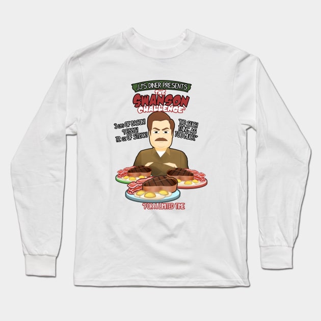 "A Meal Fit for a Swanson" Long Sleeve T-Shirt by Lsharma